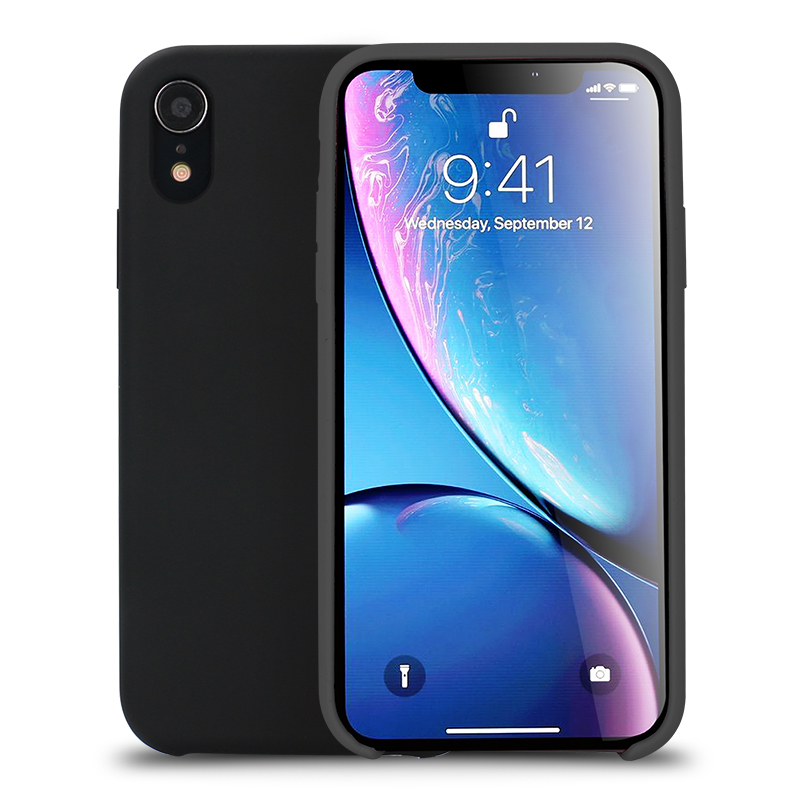 IPHONE Xr 6.1in Pro Silicone Hard Case (Black)